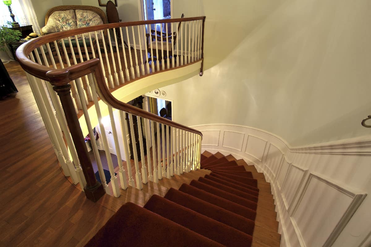 Elegant stairway in classic home