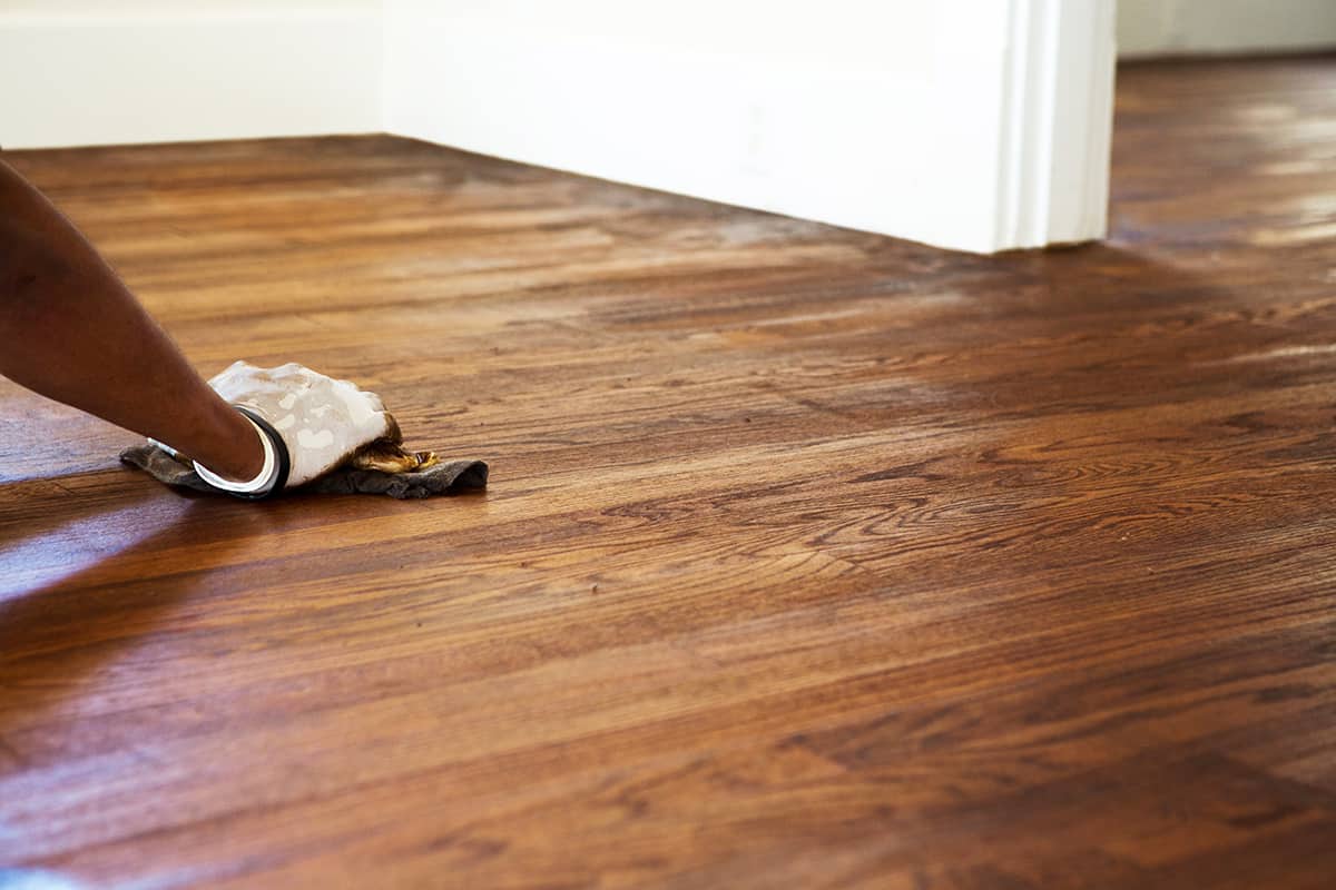 Refinish wood floors
