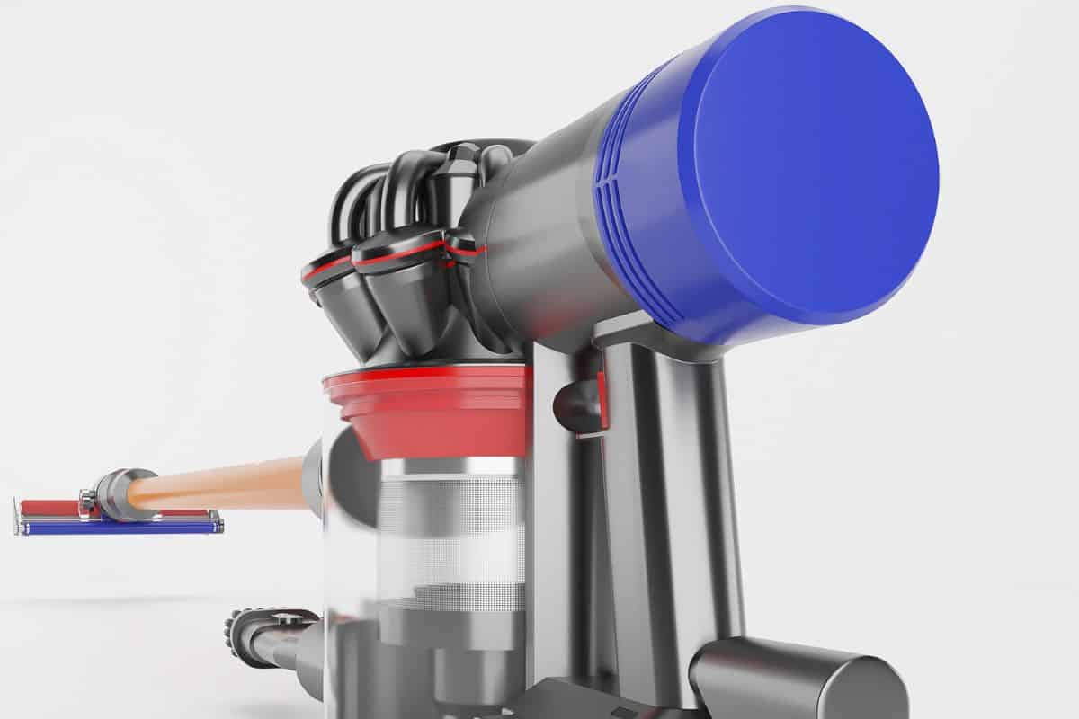 The Vacuum cleaner Dyson V8 3D Illustration.
