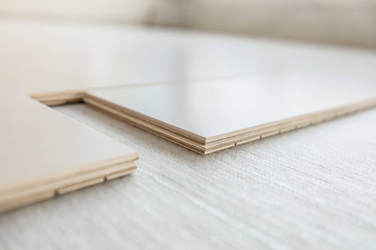 close up photo of an engineered wood flooring non slip