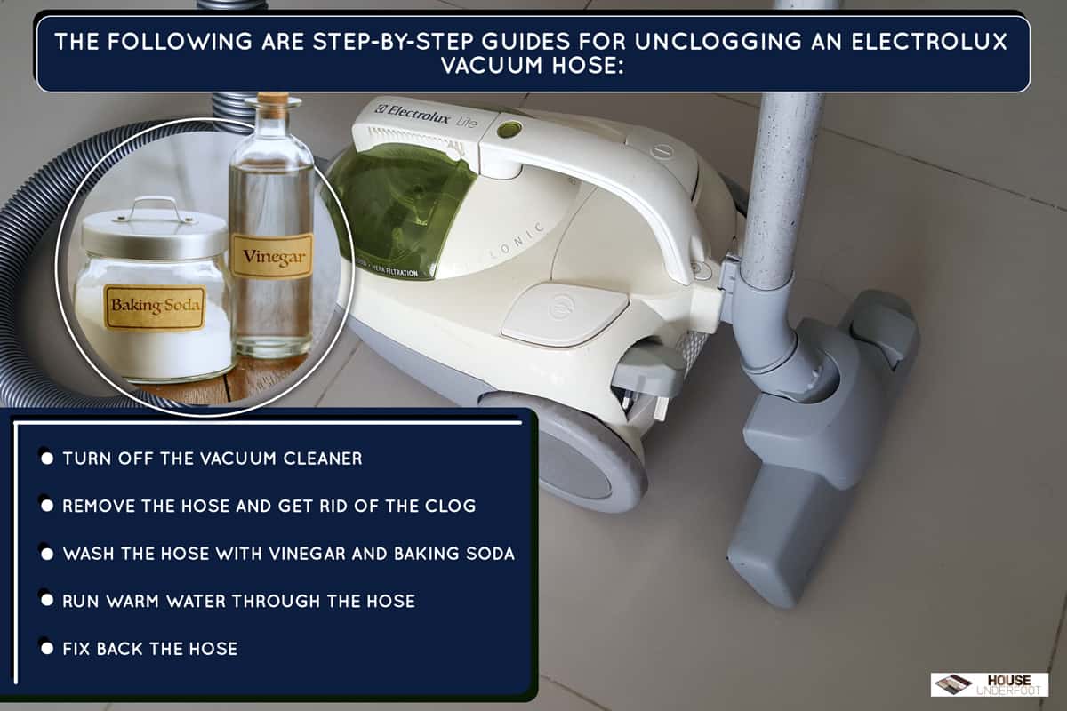 Electrolux Vacuum display on top of the floor, Electrolux Vacuum Hose Clogged  [How To Unclog]